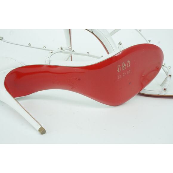 Christian Louboutin Riojana Strappy Spiked Sandals SZ 39.5 NIB stud $795 Wedding - Picture 6 of 11